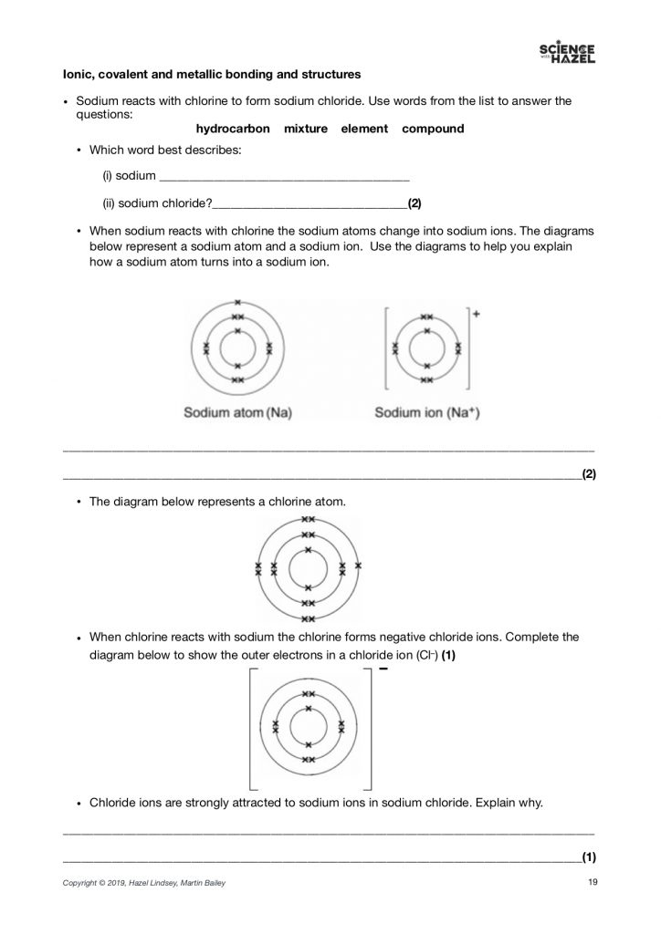 The Perfect Answer Workbook (INCLUDING ANSWERS) – CIE IGCSE Chemistry ...