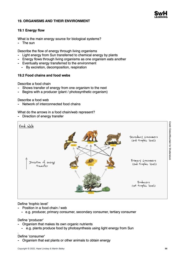 The Perfect Answer Revision Guide – Cambridge IGCSE Biology 0970 & 0610 ...