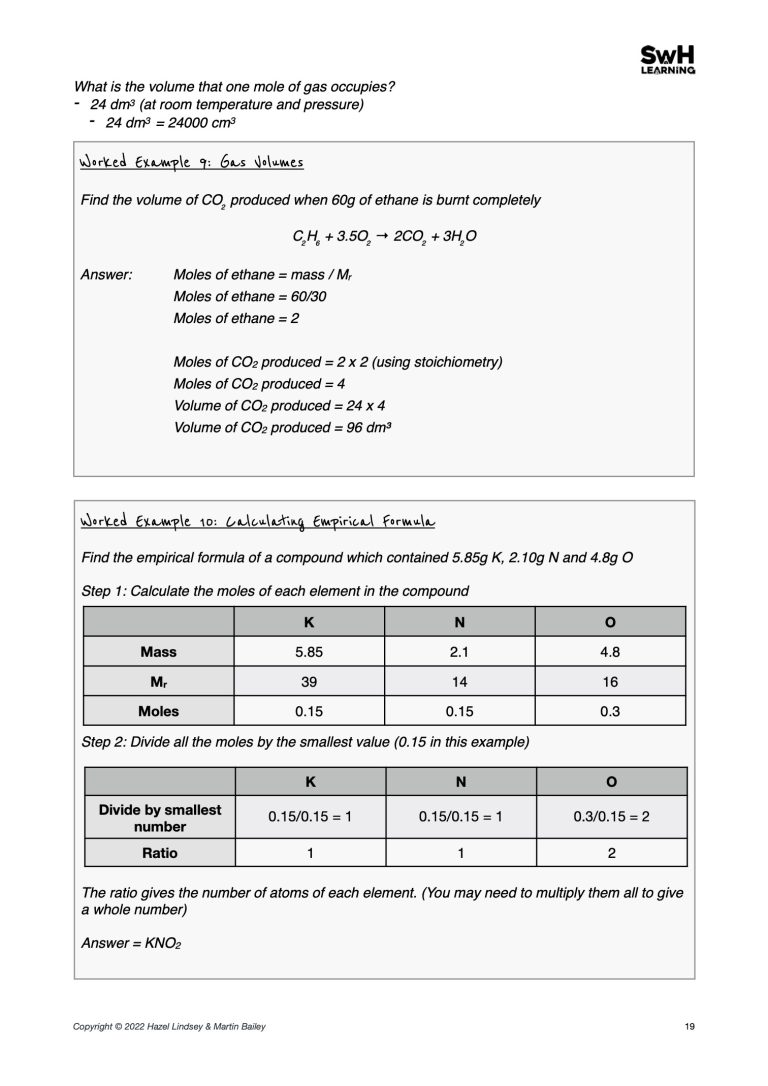 The Perfect Answer Revision Guide – Cambridge IGCSE Chemistry 0971 ...